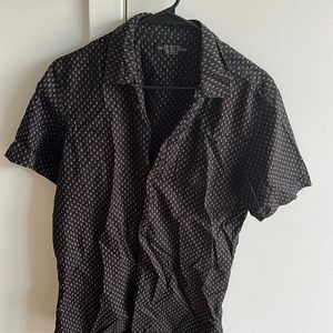 All Saints Short Sleeve Button Down SMALL